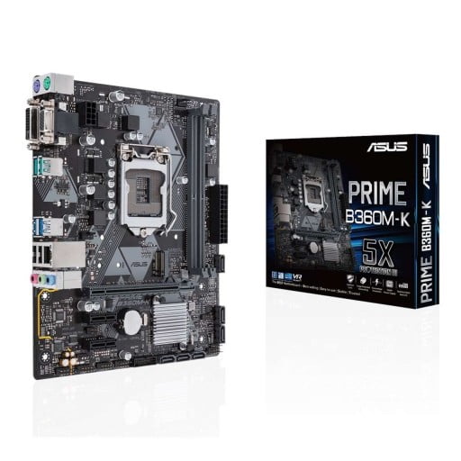 Asus Prime B360M-K LGA1151 Intel B360 mATX Desktop Motherboard