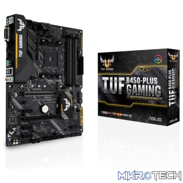 Asus TUF B450-PLUS Gaming AMD B450 AM4 ATX Desktop Motherboard Asus TUF B450-PLUS Gaming AMD B450 AM4 ATX Desktop Motherboard