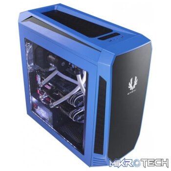 BitFenix Aegis Blue Windowed Side Panel Icon Display Micro-ATX Gaming Chassis