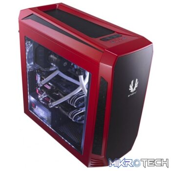 BitFenix Aegis Red Windowed Side Panel Icon Display Micro-ATX Gaming Chassis
