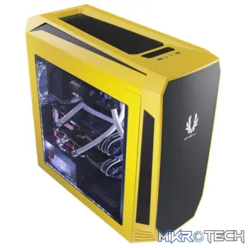 BitFenix Aegis Yellow Windowed Side Panel Icon Display Micro-ATX Gaming Chassis
