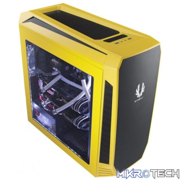 BitFenix Aegis Yellow Windowed Side Panel Icon Display Micro-ATX Gaming Chassis BitFenix Aegis Yellow Windowed Side Panel Icon Display Micro-ATX Gaming Chassis