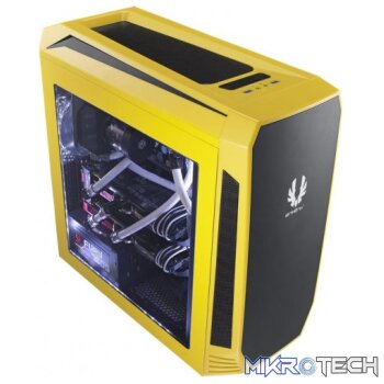 BitFenix Aegis Yellow Windowed Side Panel Micro-ATX Gaming Chassis