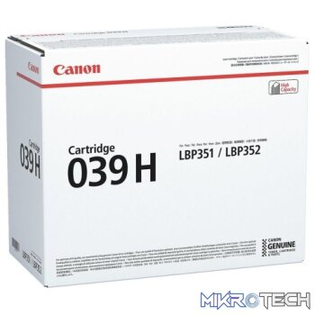 Canon 039H LBP351/LBP352 High Yield Black Original Laser Toner Cartridge