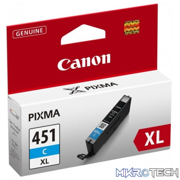 Canon CLI-451C Cyan XL 680p Ink Cartridge Canon CLI-451C Cyan XL 680p Ink Cartridge
