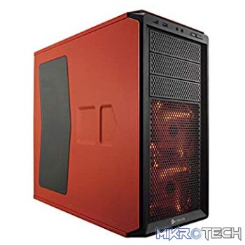 Corsair Graphite Series 230T Orange + Black with Orange LED With Windowed Side Panel LED ATX Form Factor Desktop Chassis