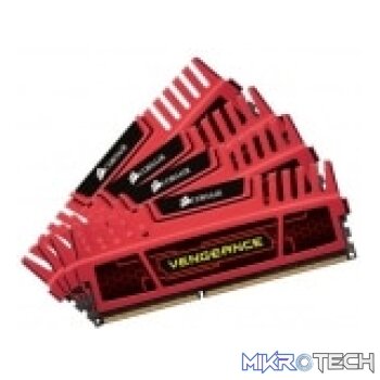 Corsair Vengeance 16GB (4 x 4GB) DDR3 2400MHz CL9 1.65V 240Pin Desktop Memory