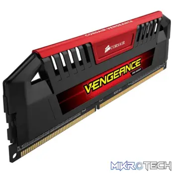 Corsair Vengeance Pro 8GB (4GBx2) DDR3-2933MHz CL12 Black PCB + Heatsink With Red Accent Kit - Desktop Memory