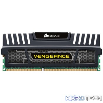 Corsair Vengeance With Black Heatsink 4GB DDR3-1600 CL9 1.5v Desktop Memory