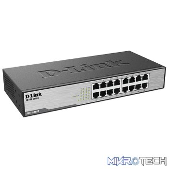 D-Link 16-Port Fast Ethernet Unmanaged Desktop Switch