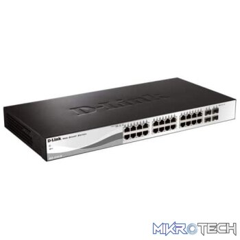 D-Link 28-Port Gigabit WebSmart Switch with 4 Gigabit SFP Ports