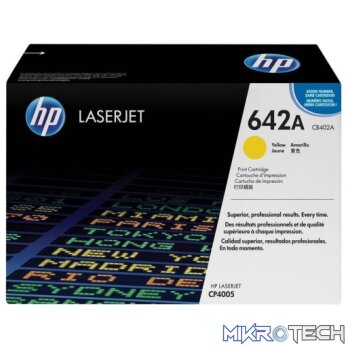 HP CB402A 642A Yellow Original LaserJet Toner Cartridge