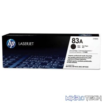 HP CF283A 83A Black Original LaserJet Toner Cartridge