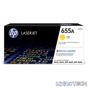 HP CF452A 655A Yellow Original LaserJet Toner Cartridge