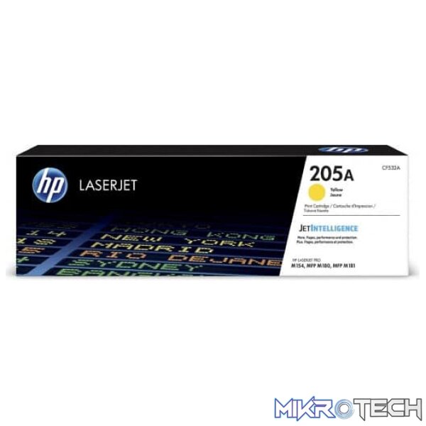 HP CF532A 205A Yellow Original LaserJet Toner Cartridge HP CF532A 205A Yellow Original LaserJet Toner Cartridge