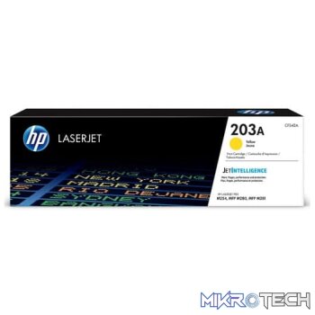 HP CF542A 203A Yellow Original LaserJet Toner Cartridge