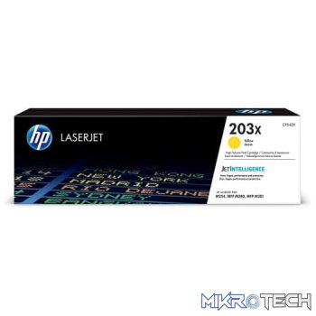 HP CF542X 203X High Yield Yellow Original LaserJet Toner Cartridge