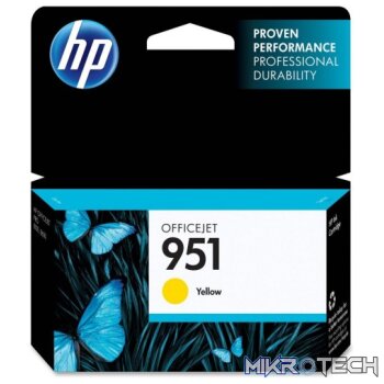 HP CN052AE No.951 Yellow Ink, 700 Pages for HP Business Officejet Pro 8610, 8620