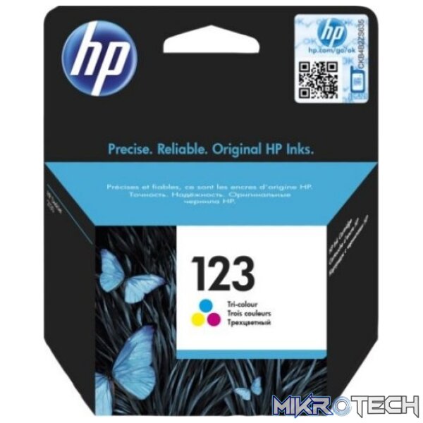 HP F6V16AE 123 Tri-Color Original Inkjet Cartridge HP F6V16AE 123 Tri-Color Original Inkjet Cartridge
