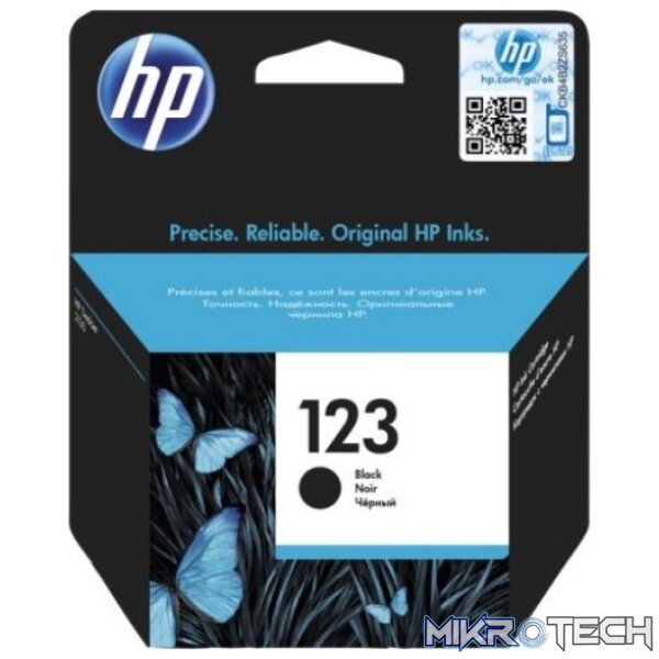 HP F6V17AE 123 Black Original Inkjet Cartridge HP F6V17AE 123 Black Original Inkjet Cartridge