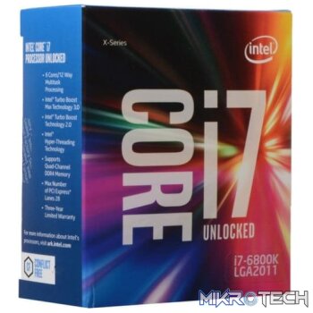 Intel i7-6800K LGA2011-v3 Socket 14nm 6 Core 3.4GHz Desktop CPU - Cooler Not Included