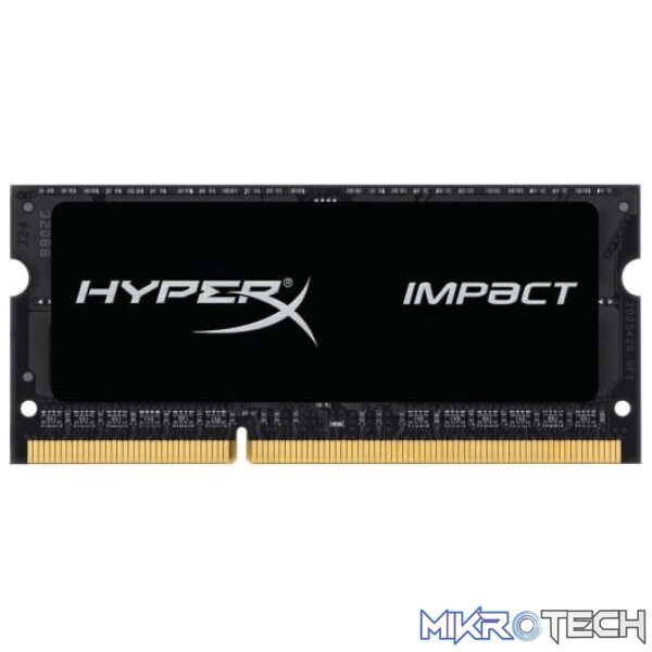 Kingston HyperX Impact 8GB (1x8GB) DDR4-2666MHz CL15 1.2V Black Notebook Memory Kingston HyperX Impact 8GB (1x8GB) DDR4-2666MHz CL15 1.2V Black Notebook Memory