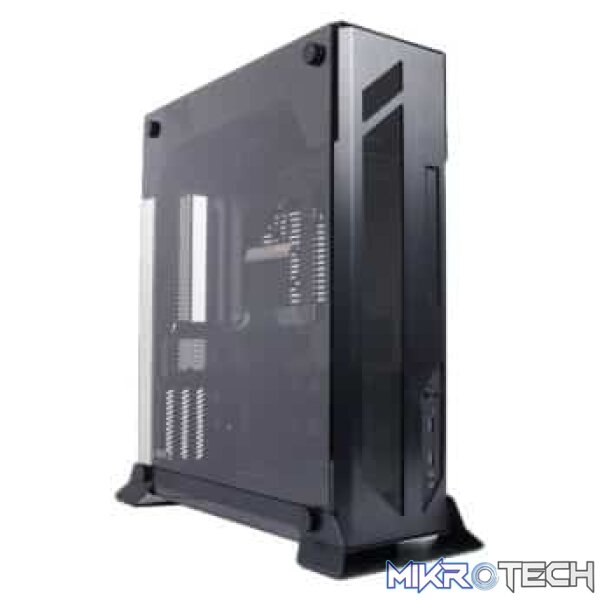 Lian-Li PC-o5SX All Black Wall-Mountable Open Air Case With Full-Sized Tempered Glass Side Panel Mini-ITX Chassis Lian-Li PC-o5SX All Black Wall-Mountable Open Air Case With Full-Sized Tempered Glass Side Panel Mini-ITX Chassis