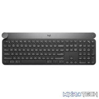 Logitech Craft White LED Backlit Wireless Keyboard with Creative Input Dial