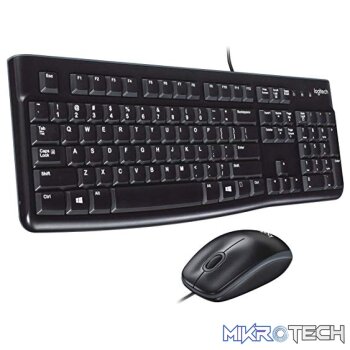 Logitech Desktop MK120, Black Keyboard and Mouse Combo