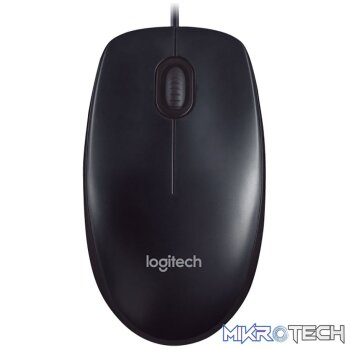 Logitech M90, Black - 3 Buttons, 1000DPI - USB - Retail Pack