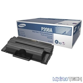 Samsung MLT-P208A 2-Pack Black Laser Toner Cartridge