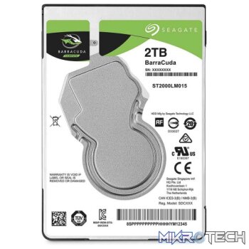 Seagate Barracuda 2TB 5400RPM SATA 6Gb/s 128MB Cache 2.5" Internal Hard Drive