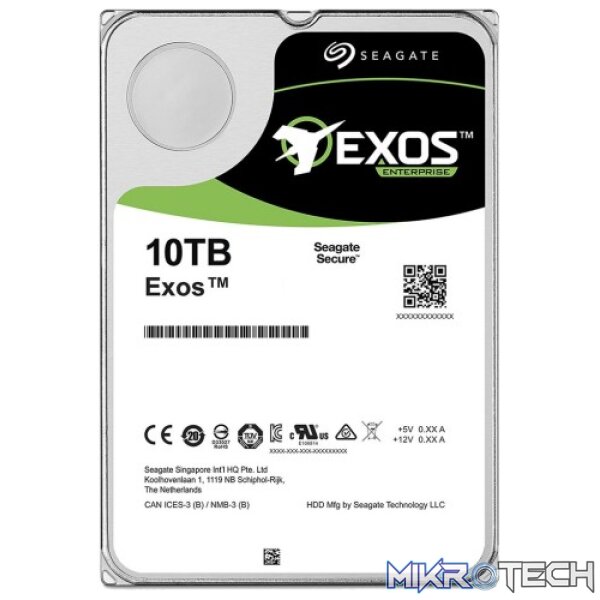 Seagate Exos X10 10TB 7200RPM SAS 12Gb/s 256MB Cache 512e 3.5" Internal Hard Drive Seagate Exos X10 10TB 7200RPM SAS 12Gb/s 256MB Cache 512e 3.5" Internal Hard Drive