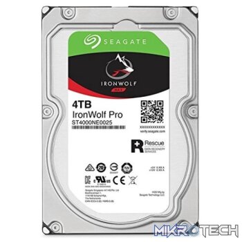 Seagate IronWolf Pro 4TB 7200RPM SATA 6Gb/s 128MB Cache 3.5" Internal Hard Drive