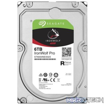 Seagate IronWolf Pro NAS 6TB 7200RPM SATA 6Gb/s 256MB Cache 3.5" Internal Hard Drive