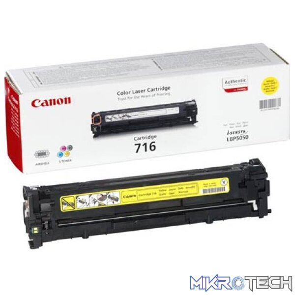 Canon 716 Yellow Toner, 1500pages Canon 716 Yellow Toner, 1500pages