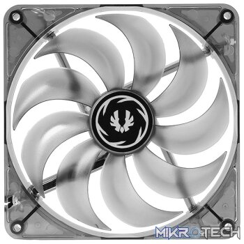 Bitfenix Spectre Transparent White LED 140mm FDB Bearing Case Fan
