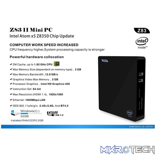 BeeLink Z83 II - Windows TV Box (Mini PC) - Image 12