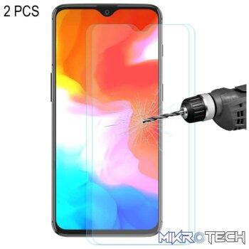 2 PCS ENKAY Hat-prince 0.26mm 9H  2.5D Curved Edge Tempered Glass Film for OnePlus 6T