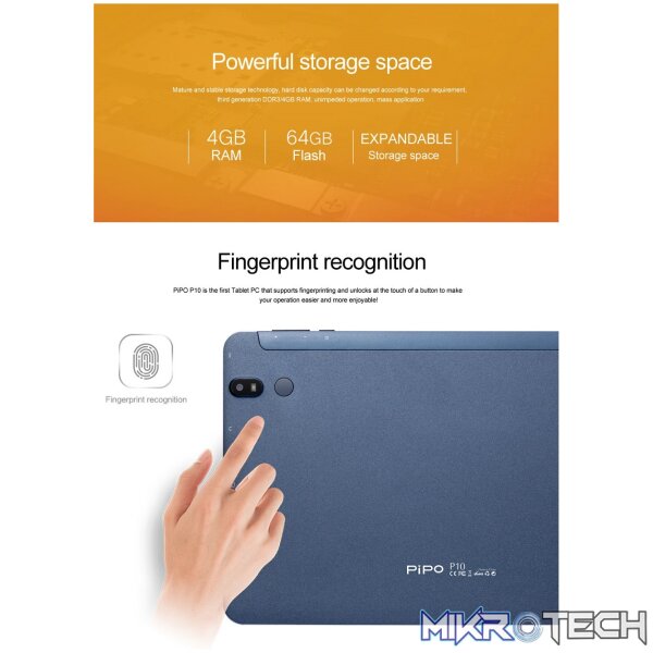 PiPo P10 - 10.1 Inch Android Tablet - Image 16
