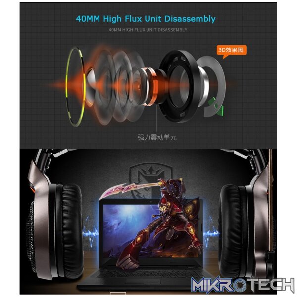 Sades R1 - 7.1 Channel Gaming Headphones - Image 4