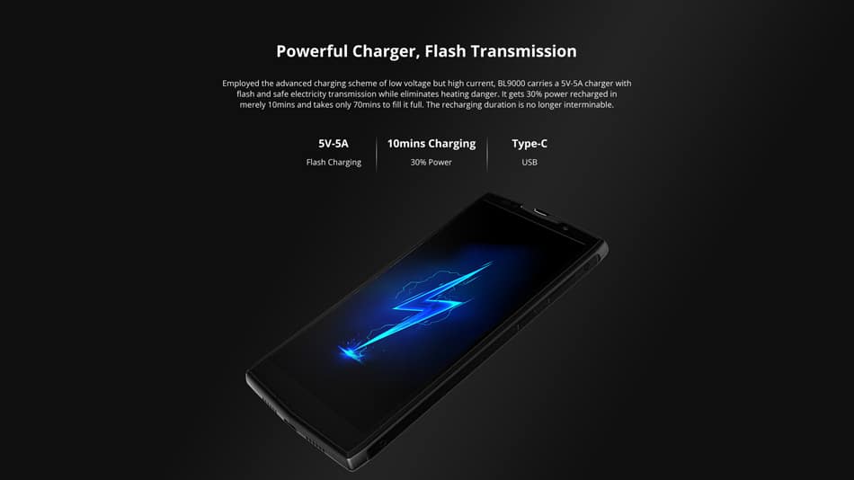 DOOGEE BL9000 5.99 Inch FHD+ Android 8.1 NFC 9000mAH 5V/5A Wireless Charging MTK6763 Octa Core 2.0GHz 4G Smartphone