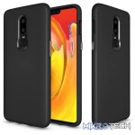 Anti-slip Armor Texture TPU + PC Case for OnePlus 6 (Black) - Image 2
