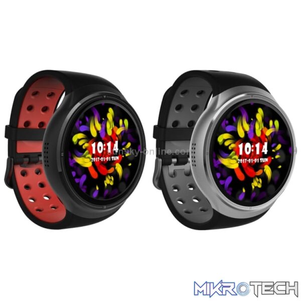 Z10 400*400 Pixel AMOLED 1.39 Inch Round Touch Screen Display Smart Watch, IP54 Waterproof, Support Pedometer / Heart Rate Monitor / GPS Navigation / Notification Remind / Call Reminder / Camera Remote Control / Calories Burned, Support Android 5.1(Black)