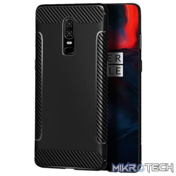 Carbon Fiber Anti-slip TPU Protective Case for OnePlus 6