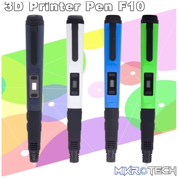 F10 Gen 3rd 3D Printing Pen with LCD Display(Black) - Image 7