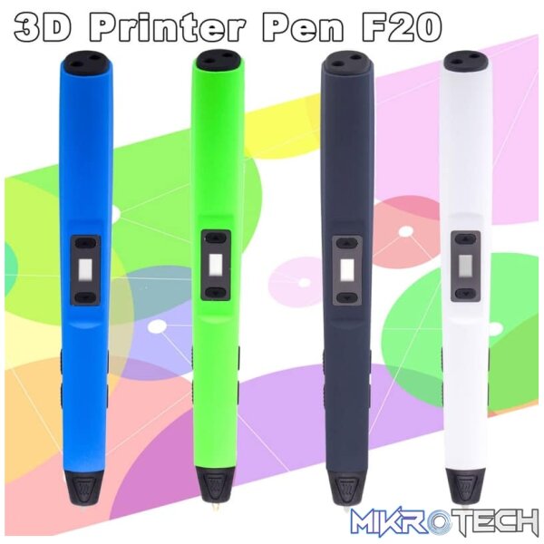 F20 Gen 4th 3D Printing Pen with LCD Display(Black) - Image 8