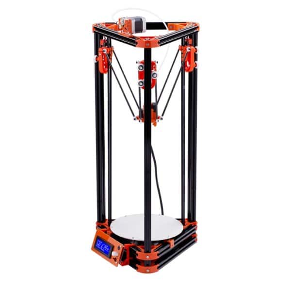 FLSUN_A 3D Printer Delta Kossel DIY Kit with Large 3D Printing Size Updated Nuzzle System Heated Bed Auto Leveling