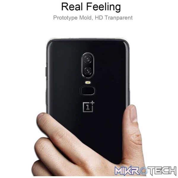For OnePlus 6 Ultra-thin 0.75mm Transparent TPU Protective Case(Transparent) - Image 3