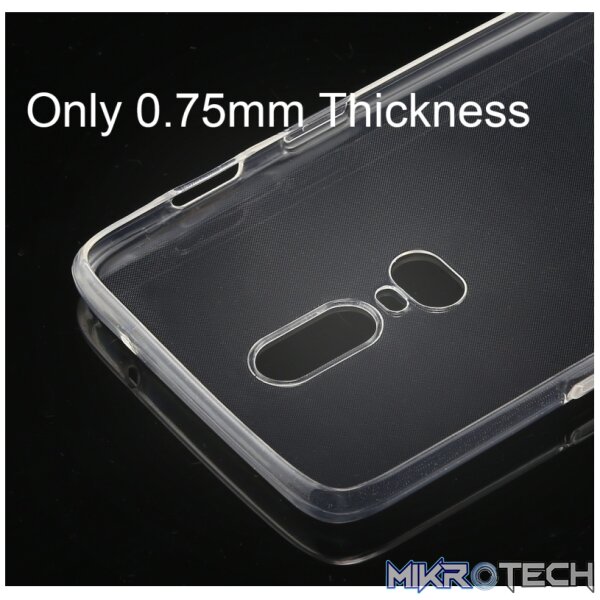 For OnePlus 6 Ultra-thin 0.75mm Transparent TPU Protective Case(Transparent) - Image 5